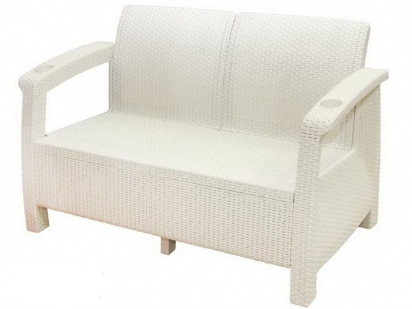 Двухместный диван Yalta Sofa Seаt белый купить в Череповеце