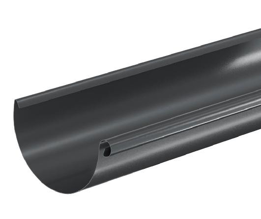 Водосток Aquasistem, система 125x90 - Водосточный желоб 3.00м RAL 7024 Тёмно-серый купить в Череповеце