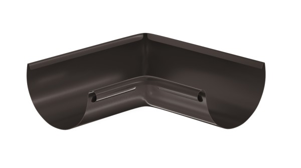 Водосток Aquasistem, система 125x90 - Угол желоба, внутренний 90° RR 32 Тёмно-Коричневый купить в Череповеце