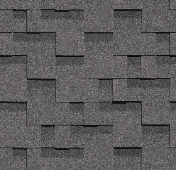 Гибкая черепица Docke, коллекция Тетрис – Серый купить в Череповеце