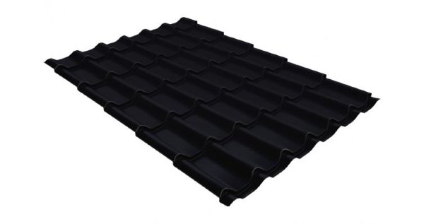 Металлочерепица классик GL 0,5 Velur20 RAL 9005 черный купить в Череповеце
