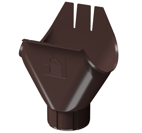 Воронка желоба D125 Döcke STAL PREMIUM Шоколад, (RAL 8019) купить в Череповеце