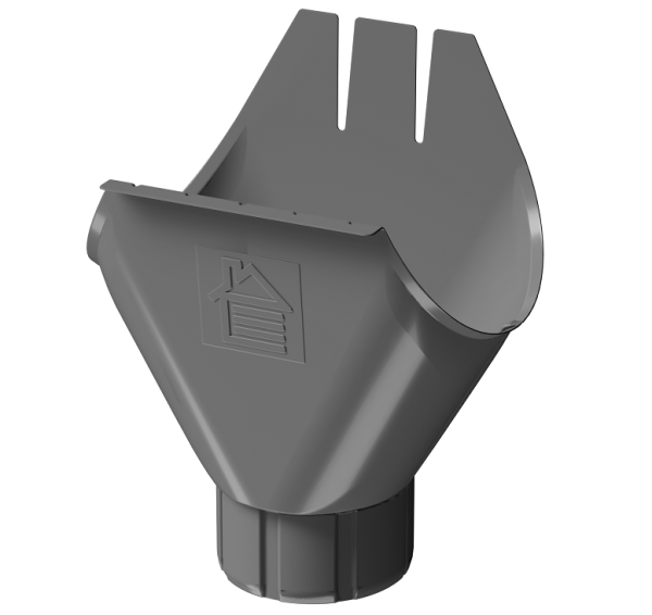 Воронка желоба D125 Döcke STAL PREMIUM Графит, (RAL 7024) купить в Череповеце