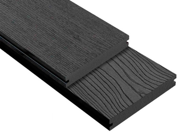 Террасная доска ДПК Outdoor 3D полнотелая STORM/OCEAN BLACK черная купить в Череповеце