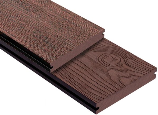 Террасная доска ДПК Outdoor 3D полнотелая STORM/OCEAN BROWN коричневая микс купить в Череповеце