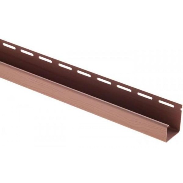 J-профиль Люкс Крашенный, T-15, ВН, Красно-коричневый купить в Череповеце