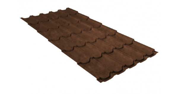 Металлочерепица квинта плюс 0,45 Safari Twincolor Brown купить в Череповеце
