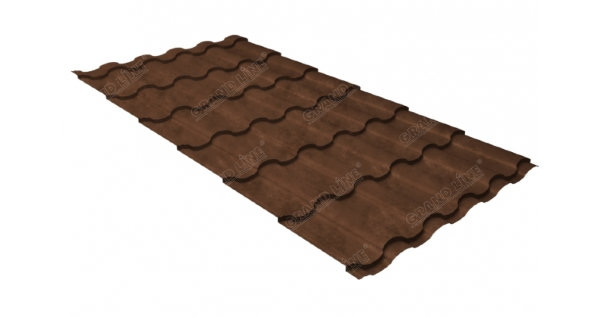 Металлочерепица кредо 0,45 Safari Twincolor Brown купить в Череповеце