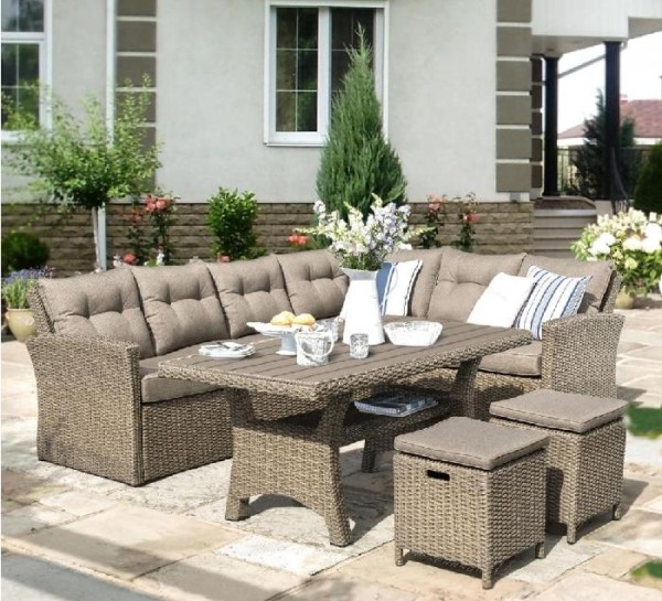 Комплект мебели AFINA плетеной из иск. ротанга AFM-307B Beige купить в Череповеце