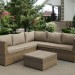 Комплект мебели AFINA плетеной из иск. ротанга YR825B Beige купить в Череповеце