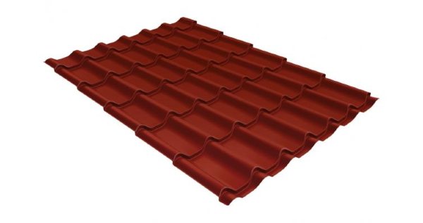 Металлочерепица классик 0,5 Satin RAL 3009 оксидно-красный купить в Череповеце