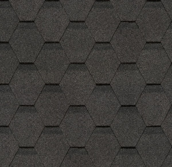 Гибкая черепица Docke, коллекция Шестигранник Серый купить в Череповеце