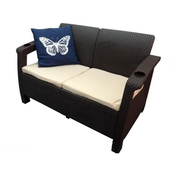 Двухместный диван Yalta Sofa Seаt венге купить в Череповеце