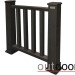 Ограждение из ДПК Outdoor Классик 3D STORM чёрный купить в Череповеце
