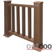 Ограждение из ДПК Outdoor Классик 3D STORM коричневый микс купить в Череповеце