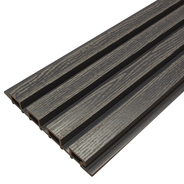 Фасадная доска из ДПК Faynag Wood Рейка Мокрый Асфальт купить в Череповеце