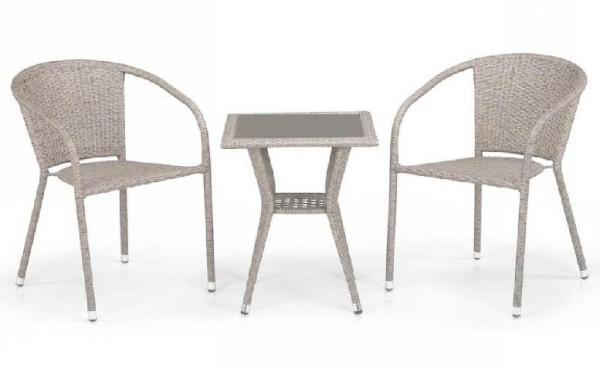 Комплект плетеной мебели AFINA из иск. ротанга T25C/Y137C-W85 Latte 2Pcs купить в Череповеце
