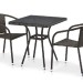 Комплект плетеной мебели AFINA из иск. ротанга T282BNT/Y137C-W53 Brown 2Pcs купить в Череповеце