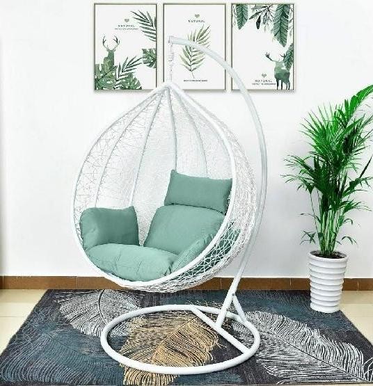 Кресло Подвесное из искусственного ротанга AFM-168A-XL White/Green купить в Череповеце