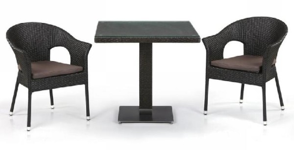 Комплект плетеной мебели AFINA из иск. ротанга T605SWT/Y79A-W53 Brown 2Pcs купить в Череповеце