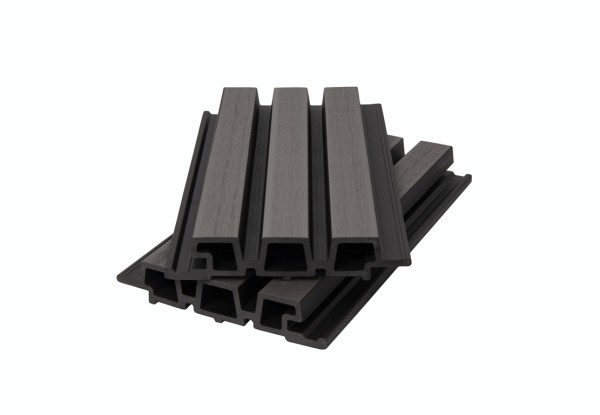 Фасадная панель брусковая двухцветная co-extrusion, grey dark купить в Череповеце
