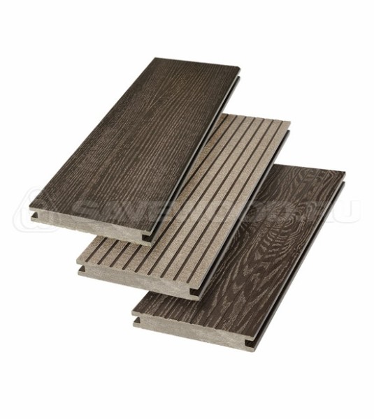 Террасная доска SW Fraxinus (R) полнотелая «SaveWood» Темно-коричневый купить в Череповеце