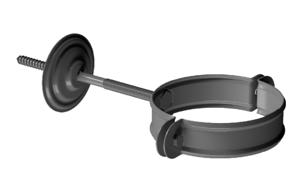Хомут трубы D90 Döcke STAL PREMIUM Графит, (RAL 7024) купить в Череповеце