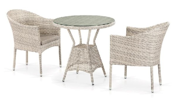 Комплект плетеной мебели AFINA из иск. ротанга T705ANT/Y350-W85 Latte 2Pcs купить в Череповеце