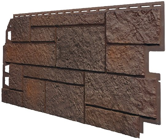 Фасадная панель VOX Sandstone (Сандстоун) темно коричневый купить в Череповеце