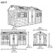 Сарай пластиковый LifeTime 15x8 DD купить в Череповеце