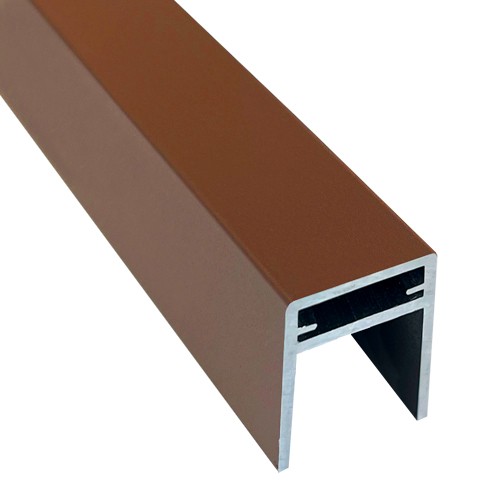 П-профиль Алюминиевый EasyDecking 35x25 Коричневый купить в Череповеце