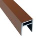 П-профиль Алюминиевый EasyDecking 35x25 Коричневый купить в Череповеце