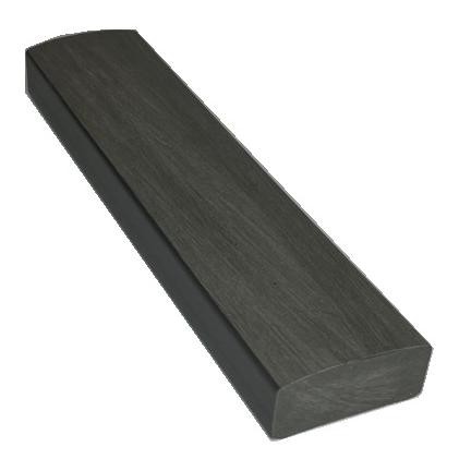 Лавочный брус Ecodecking Некст полнотелый брашированный 70х35 графит купить в Череповеце