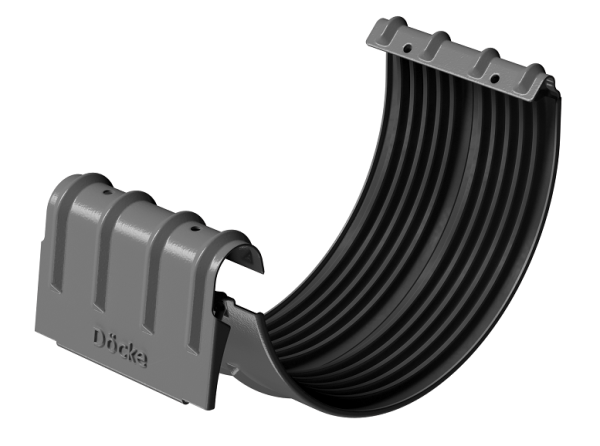 Соединитель желобов D125 Döcke STAL PREMIUM Графит, (RAL 7024) купить в Череповеце