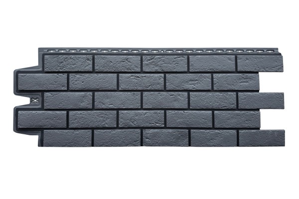 ФП Grand Line состаренный кирпич премиум Графит (шов RAL 9005) купить в Череповеце