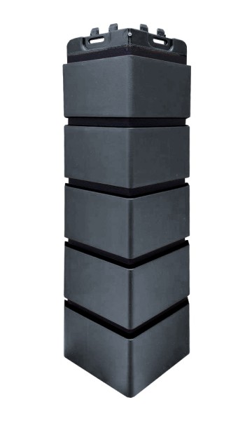 Угол Grand Line состаренный кирпич премиум Графит (шов RAL 9005) купить в Череповеце